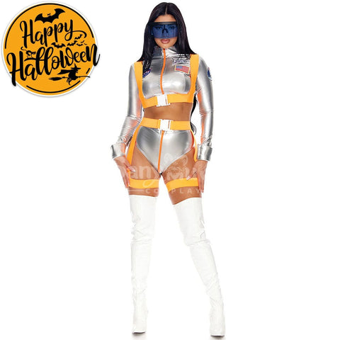 【In Stock】Carnival Cosplay Adult Space Astronaut Stage Performance Jumpsuit Costume Female / M