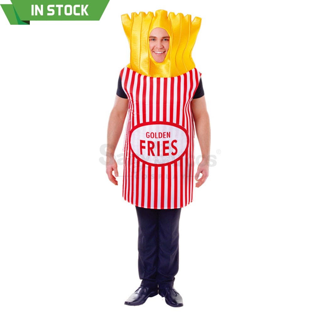 【In Stock】Carnival Cosplay Fun Food Party French Fries Stage Performance Costume Costumes