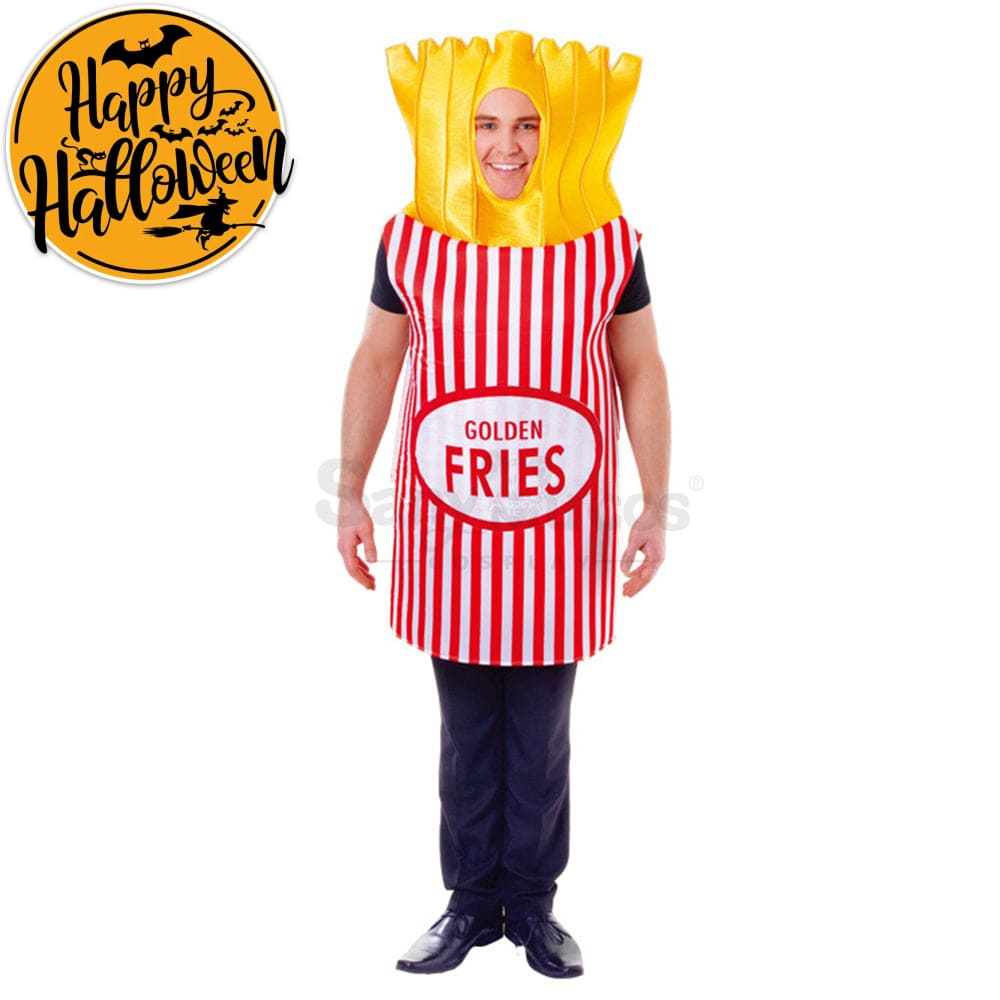 【In Stock】Carnival Cosplay Fun Food Party French Fries Stage Performance Costume Costumes