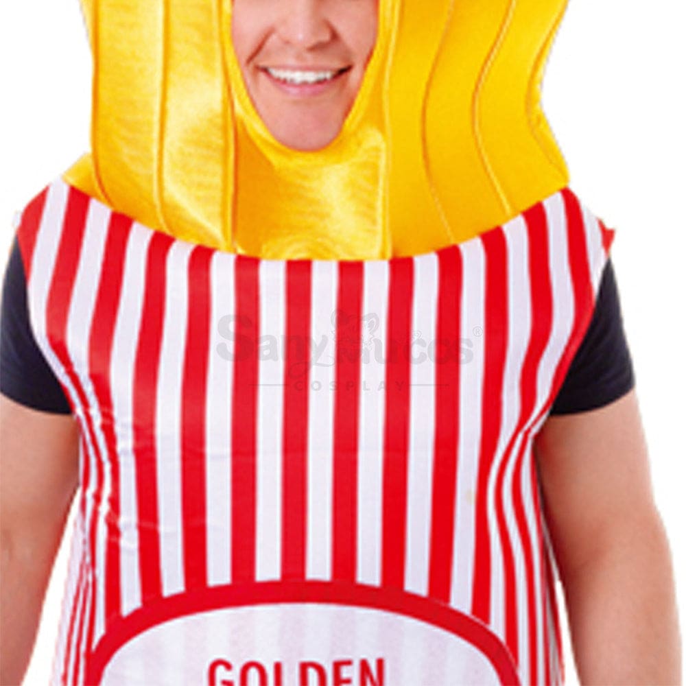 【In Stock】Carnival Cosplay Fun Food Party French Fries Stage Performance Costume Costumes