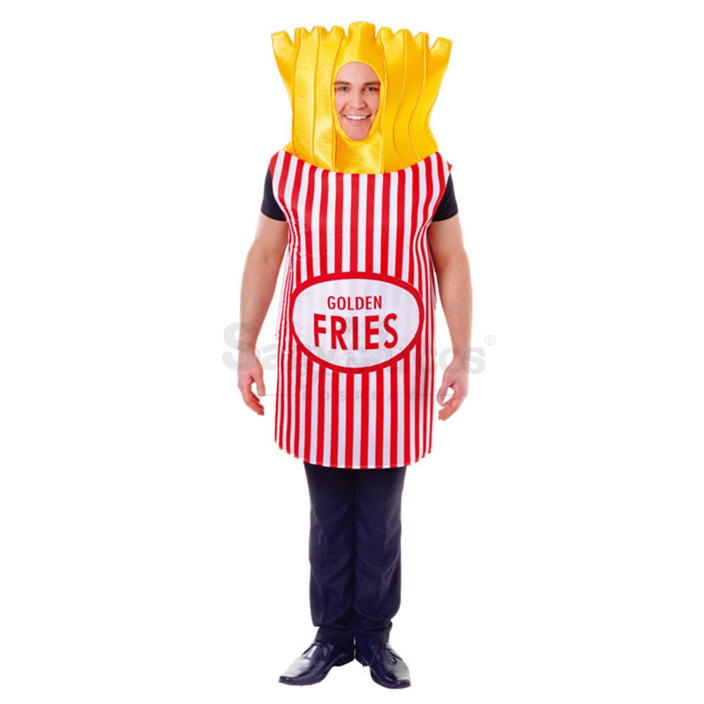 【In Stock】Carnival Cosplay Fun Food Party French Fries Stage Performance Costume Costumes