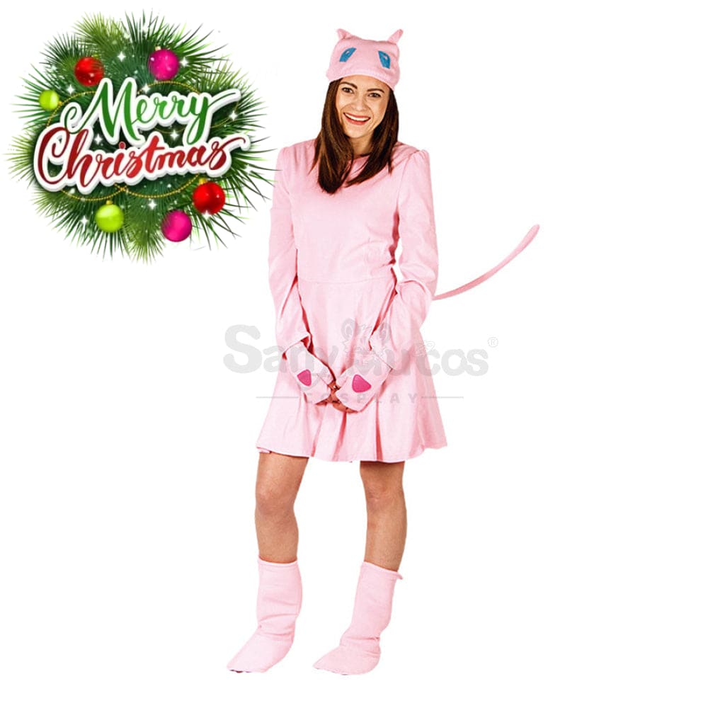 【In Stock】Carnival Cosplay Pokemon Mew Stage Performance Costume Family Edition Aldult Costumes