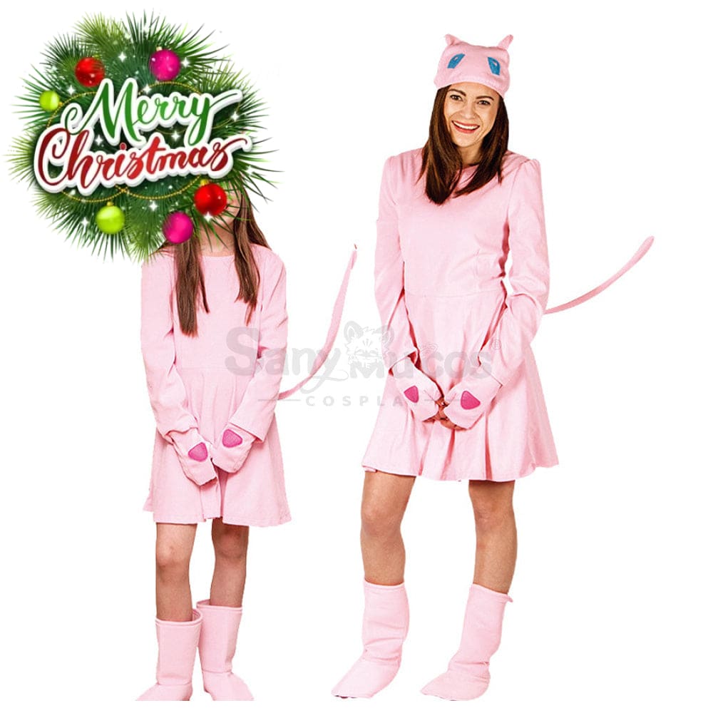 【In Stock】Carnival Cosplay Pokemon Mew Stage Performance Costume Family Edition Costumes