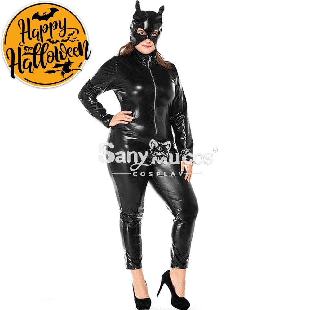【In Stock】Halloween Cosplay Catwoman Costume Plus Size Costumes