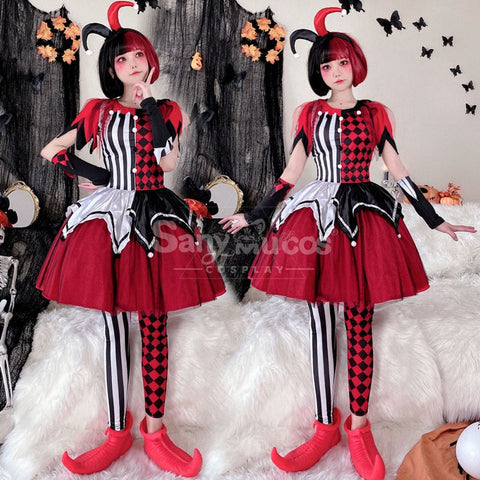 【In Stock】Halloween Cosplay Circus Clown Stage Performance Costume Costumes