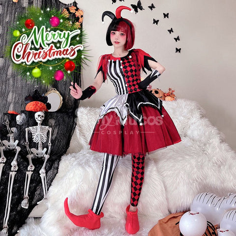 【In Stock】Halloween Cosplay Circus Clown Stage Performance Costume Costumes