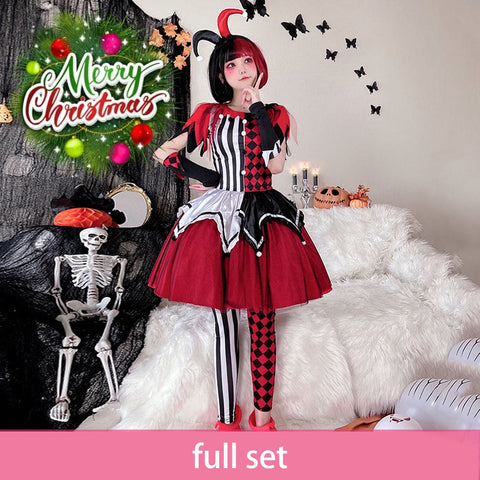 【In Stock】Halloween Cosplay Circus Clown Stage Performance Costume Costumes