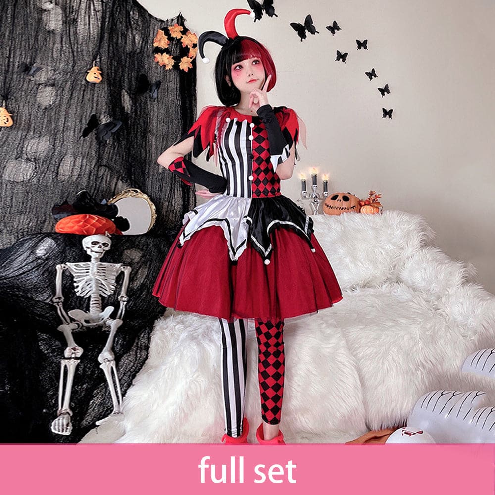 【In Stock】Halloween Cosplay Circus Clown Stage Performance Costume Costumes