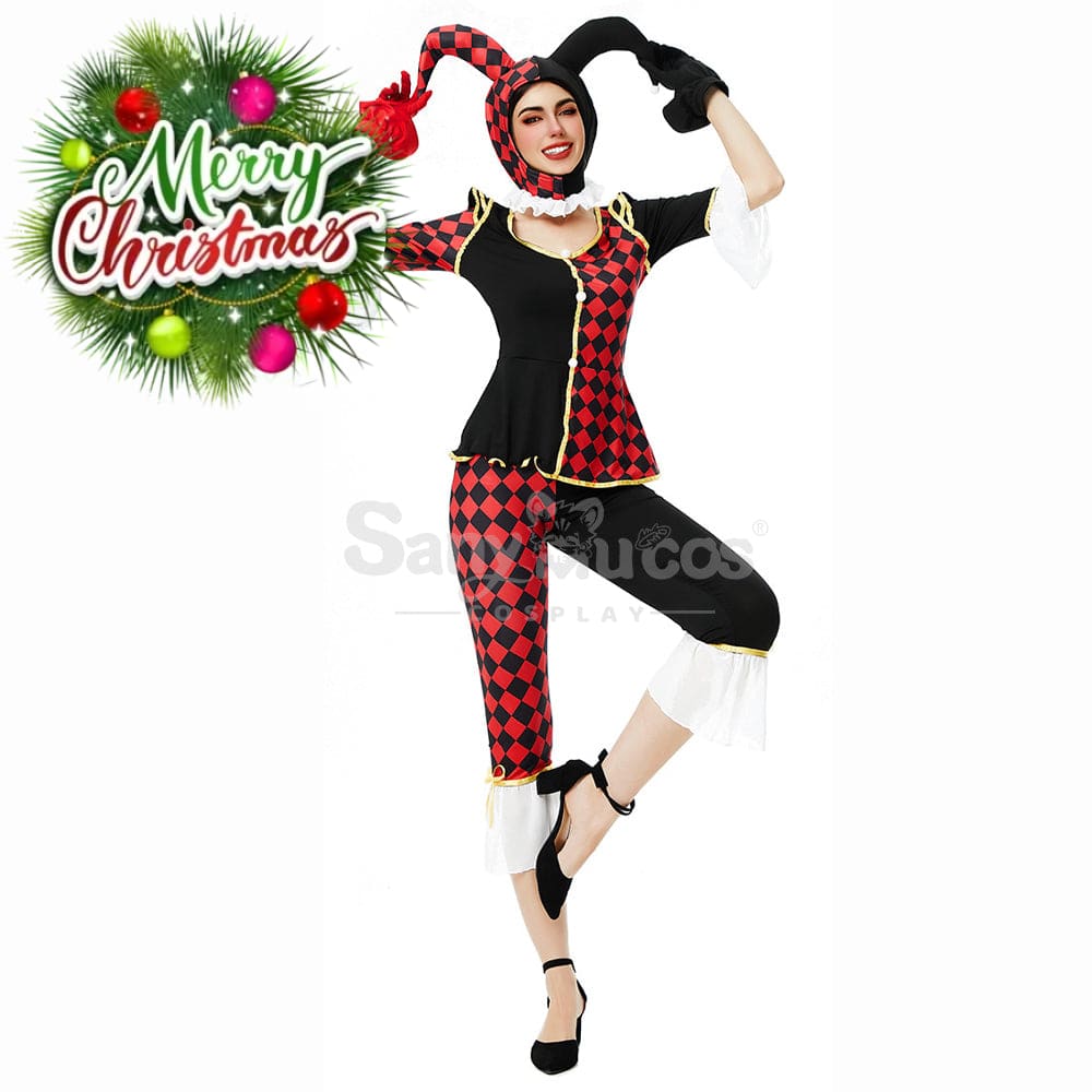 【In Stock】Halloween Cosplay Circus Clown Stage Performance Costume Costumes