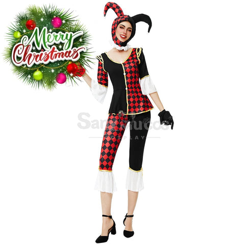 【In Stock】Halloween Cosplay Circus Clown Stage Performance Costume Costumes