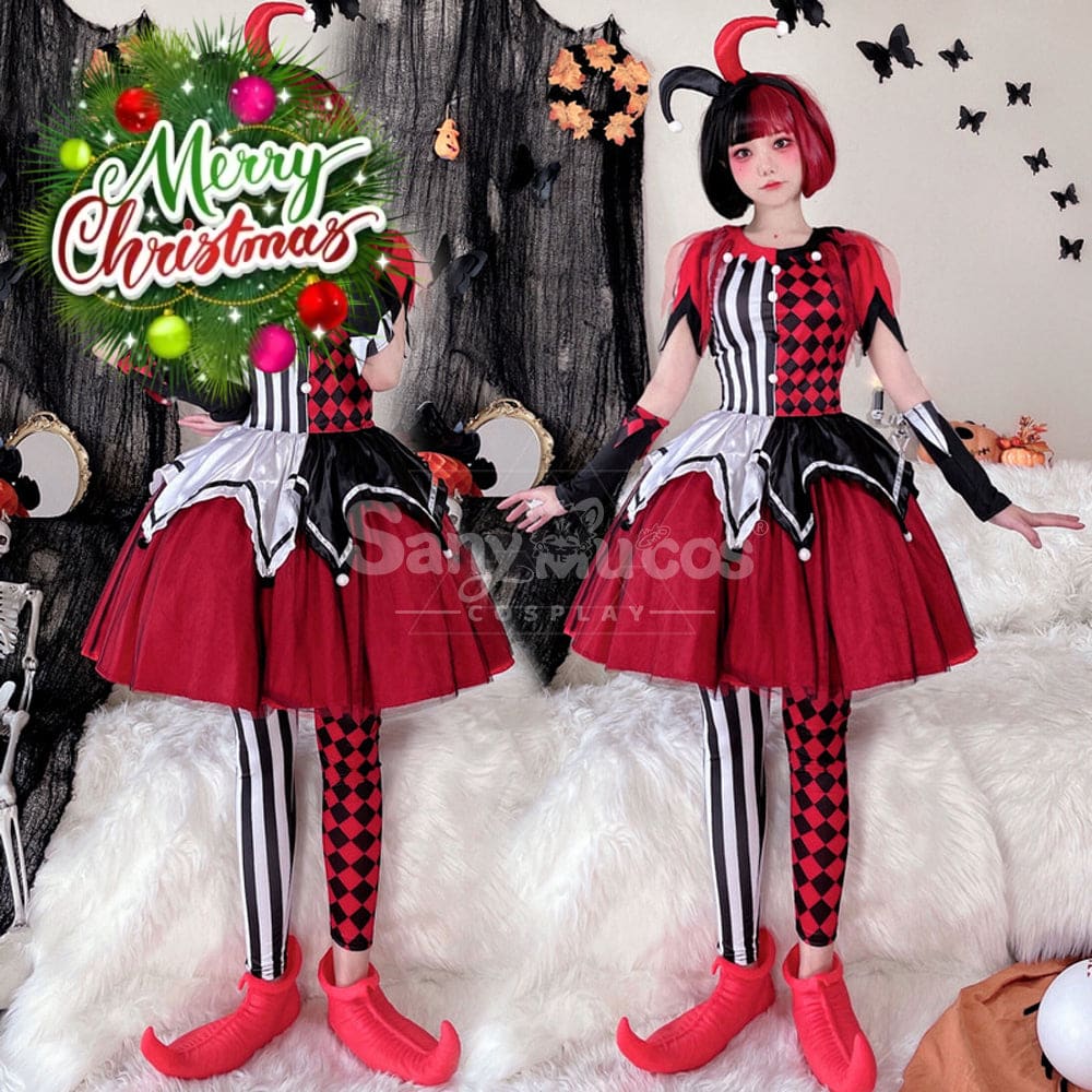 【In Stock】Halloween Cosplay Circus Clown Stage Performance Costume Costumes