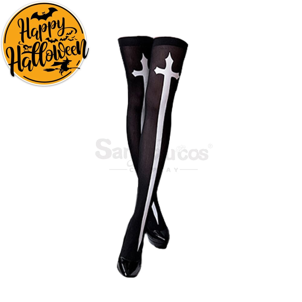【In Stock】Halloween Cosplay Cross Nun Stage Performance Costume Costumes