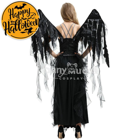 【In Stock】Halloween Cosplay Dark Angel Long Dress Costume Costumes