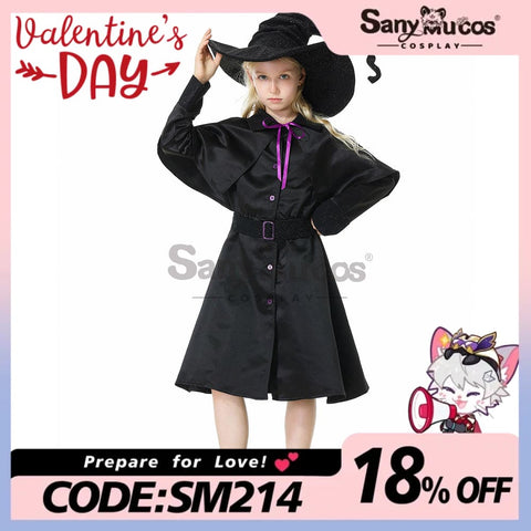 【In Stock】Halloween Cosplay Dark Witches Costume Kid Size Costumes