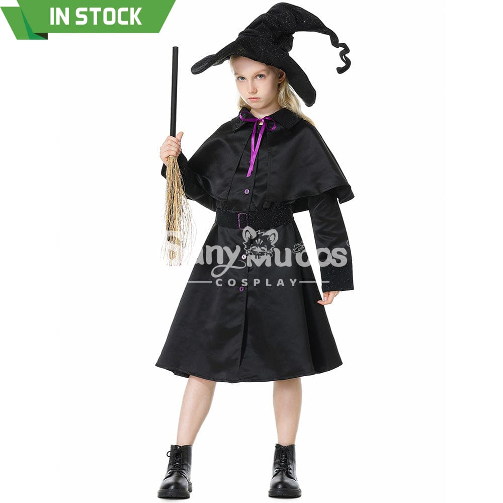 【In Stock】Halloween Cosplay Dark Witches Costume Kid Size Costumes