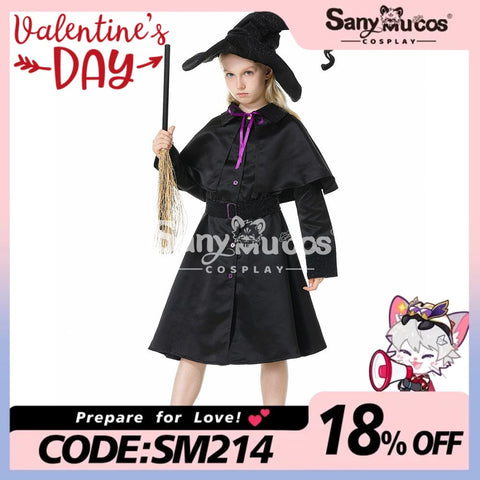 【In Stock】Halloween Cosplay Dark Witches Costume Kid Size Costumes