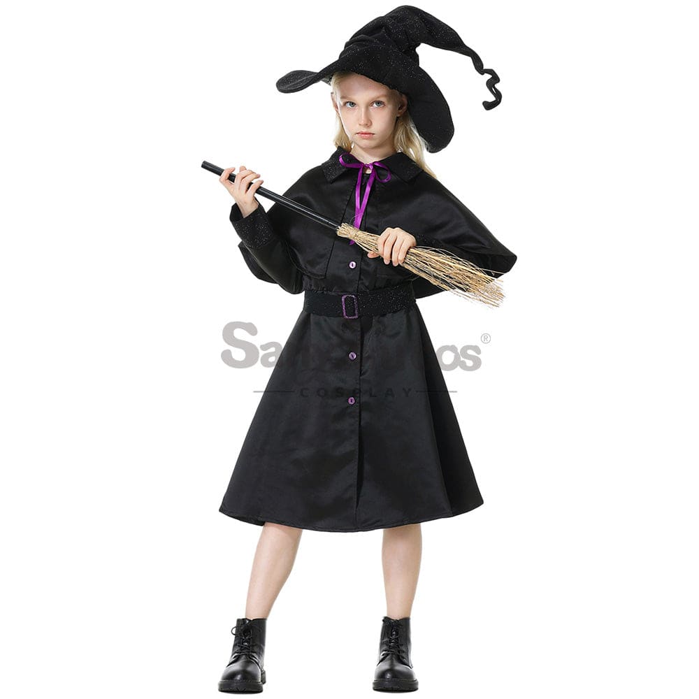 【In Stock】Halloween Cosplay Dark Witches Costume Kid Size Costumes