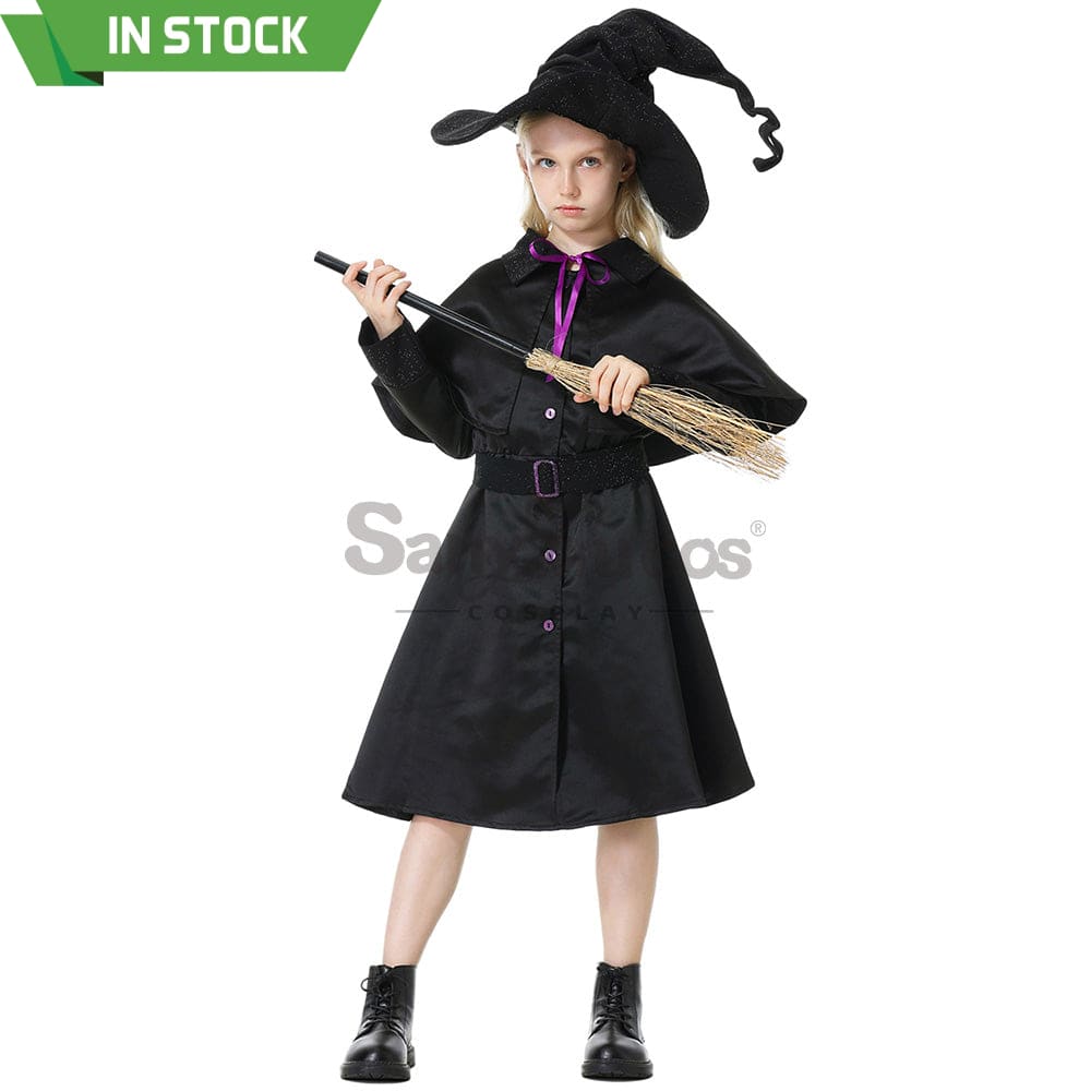 【In Stock】Halloween Cosplay Dark Witches Costume Kid Size Costumes