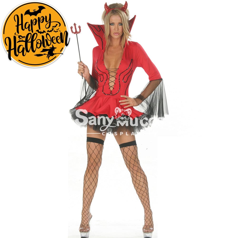【In Stock】Halloween Cosplay Demon Dress Costume Costumes