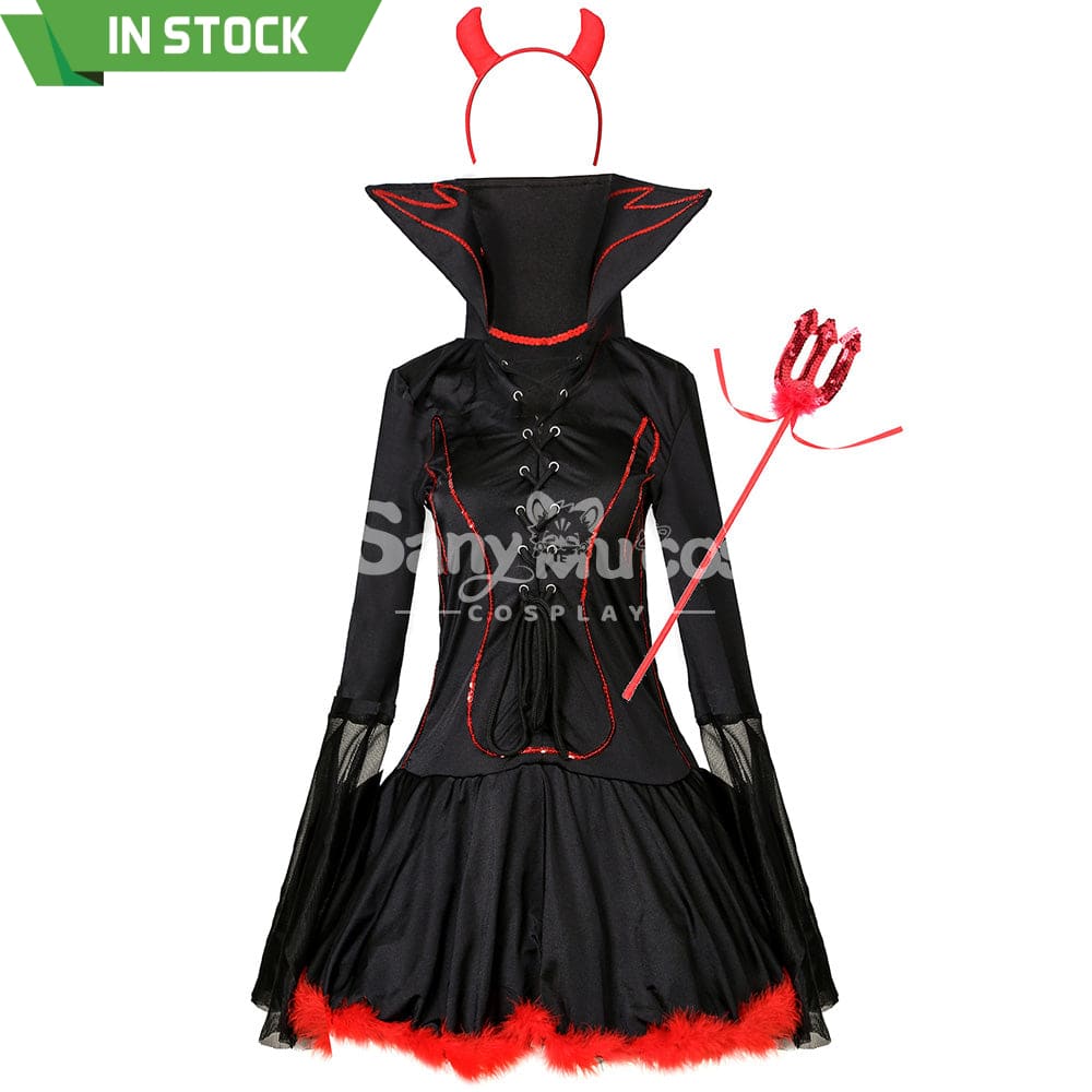 【In Stock】Halloween Cosplay Demon Dress Costume Costumes