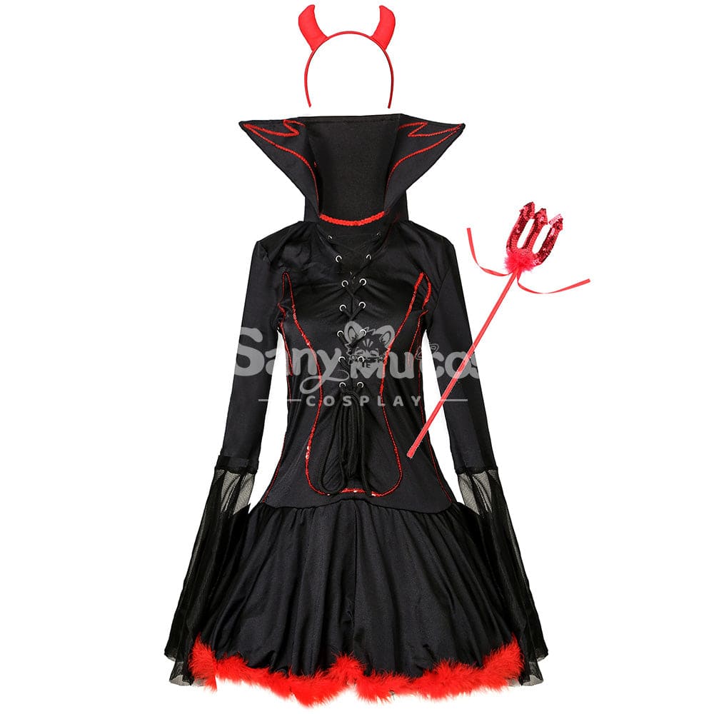 【In Stock】Halloween Cosplay Demon Dress Costume Costumes