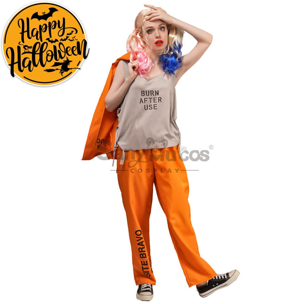【In Stock】Halloween Cosplay Female Prisoner Costume Costumes