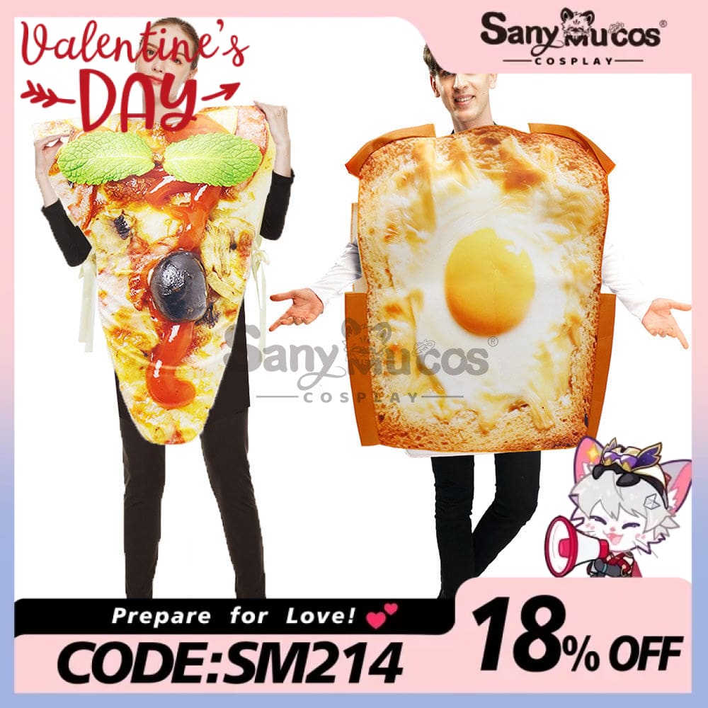 【In Stock】Halloween Cosplay French Toast/Pizza Costume Costumes