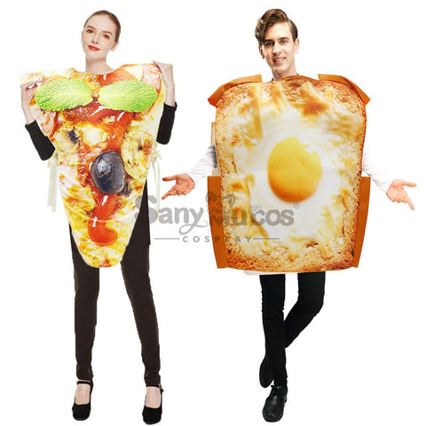 【In Stock】Halloween Cosplay French Toast/Pizza Costume Costumes