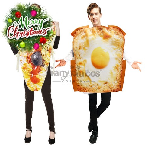 【In Stock】Halloween Cosplay French Toast/Pizza Costume Costumes