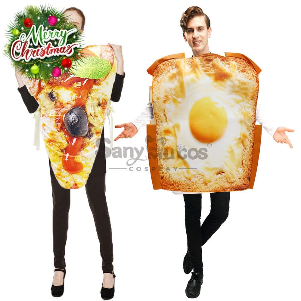【In Stock】Halloween Cosplay French Toast/Pizza Costume Costumes