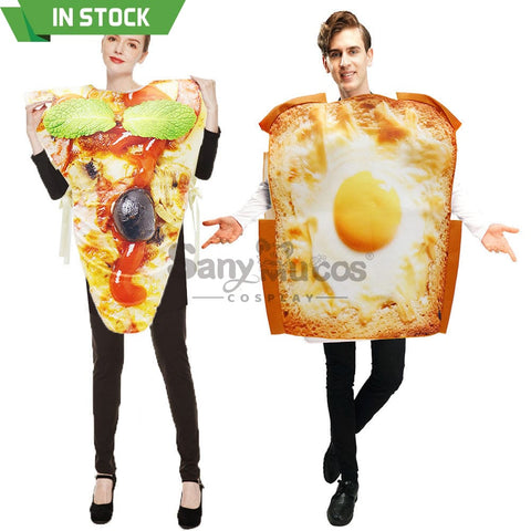 【In Stock】Halloween Cosplay French Toast/Pizza Costume Costumes