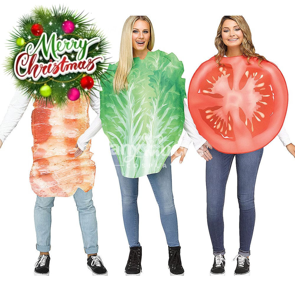 【In Stock】Halloween Cosplay Fried Egg/Lettuce/Tomato/Bacon Costume Costumes