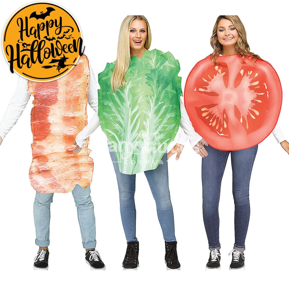 【In Stock】Halloween Cosplay Fried Egg/Lettuce/Tomato/Bacon Costume Costumes