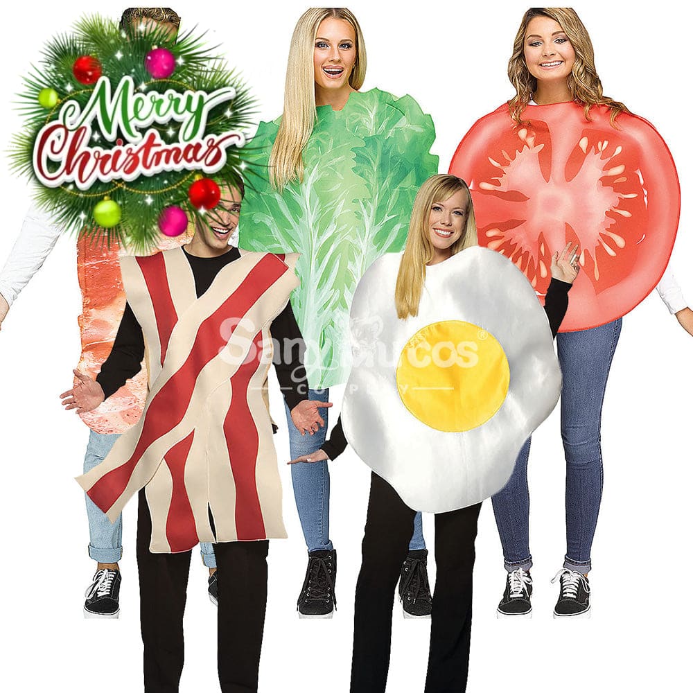 【In Stock】Halloween Cosplay Fried Egg/Lettuce/Tomato/Bacon Costume Costumes