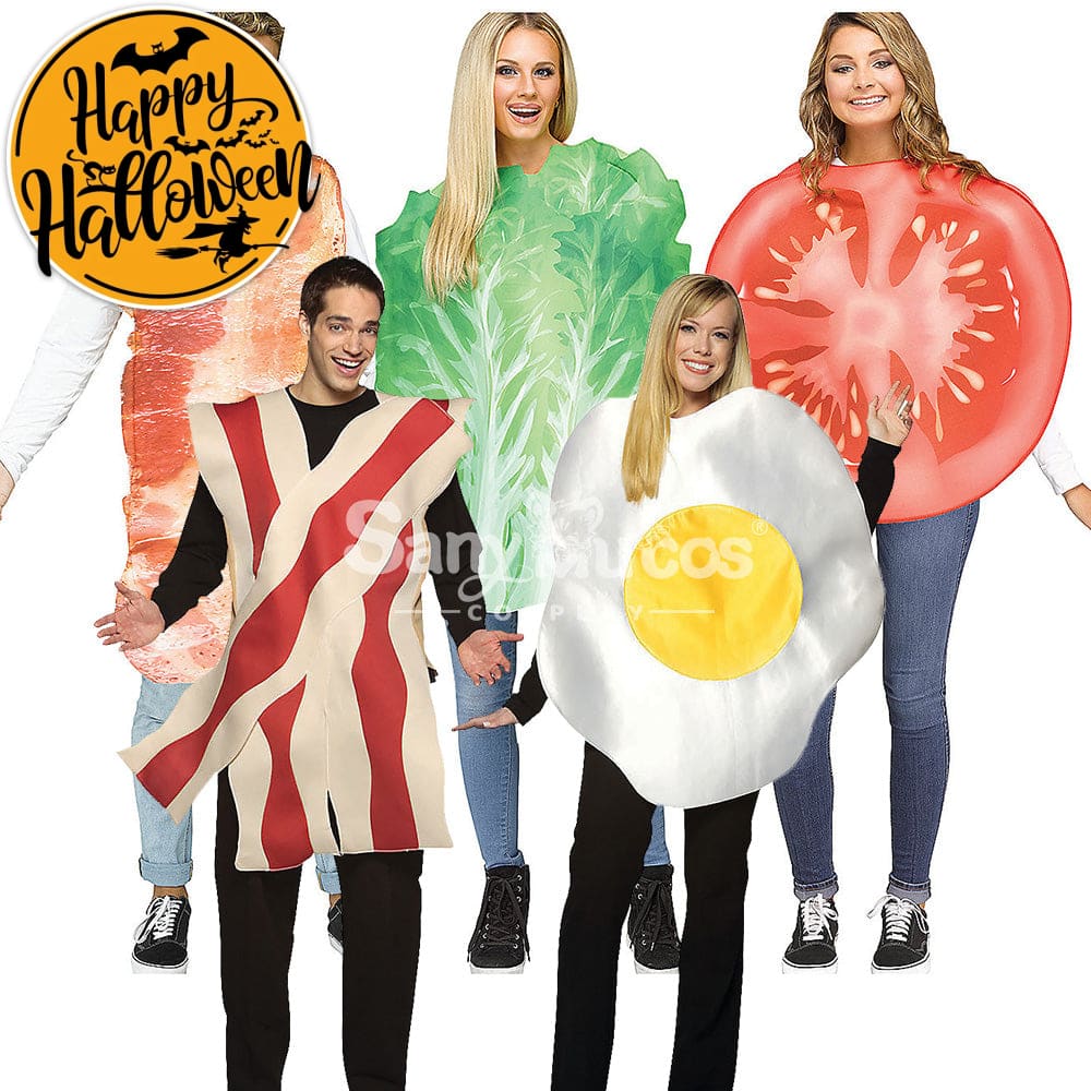 【In Stock】Halloween Cosplay Fried Egg/Lettuce/Tomato/Bacon Costume Costumes