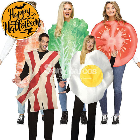 【In Stock】Halloween Cosplay Fried Egg/Lettuce/Tomato/Bacon Costume Costumes