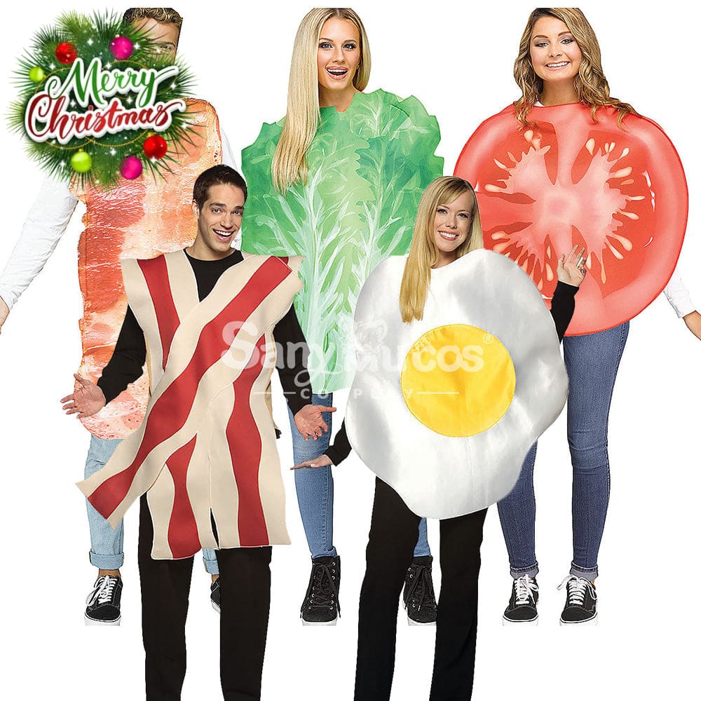 【In Stock】Halloween Cosplay Fried Egg/Lettuce/Tomato/Bacon Costume Costumes