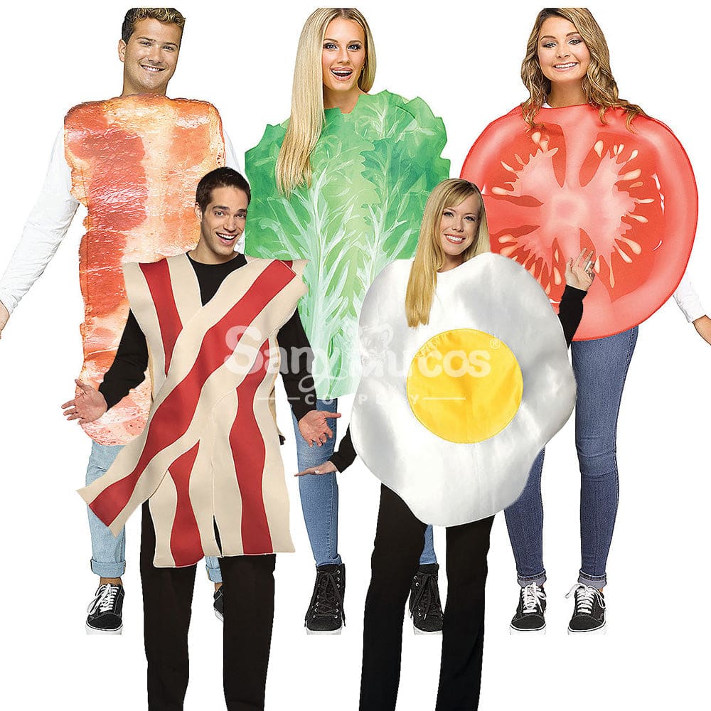 【In Stock】Halloween Cosplay Fried Egg/Lettuce/Tomato/Bacon Costume Costumes