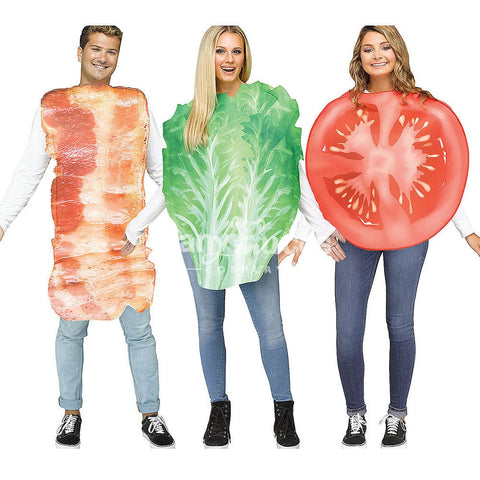 【In Stock】Halloween Cosplay Fried Egg/Lettuce/Tomato/Bacon Costume Costumes