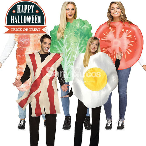 【In Stock】Halloween Cosplay Fried Egg/Lettuce/Tomato/Bacon Costume Costumes