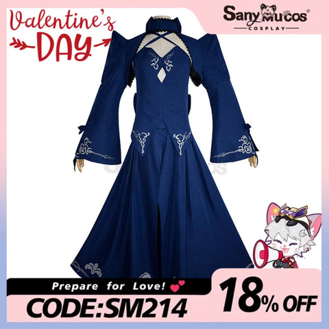 【In Stock】Game Fate/Stay Night Cosplay Artoria Pendragon (Saber) Costume Plus Size Costumes