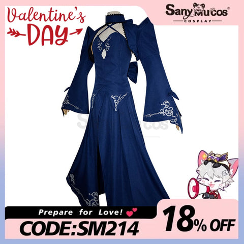 【In Stock】Game Fate/Stay Night Cosplay Artoria Pendragon (Saber) Costume Plus Size Costumes