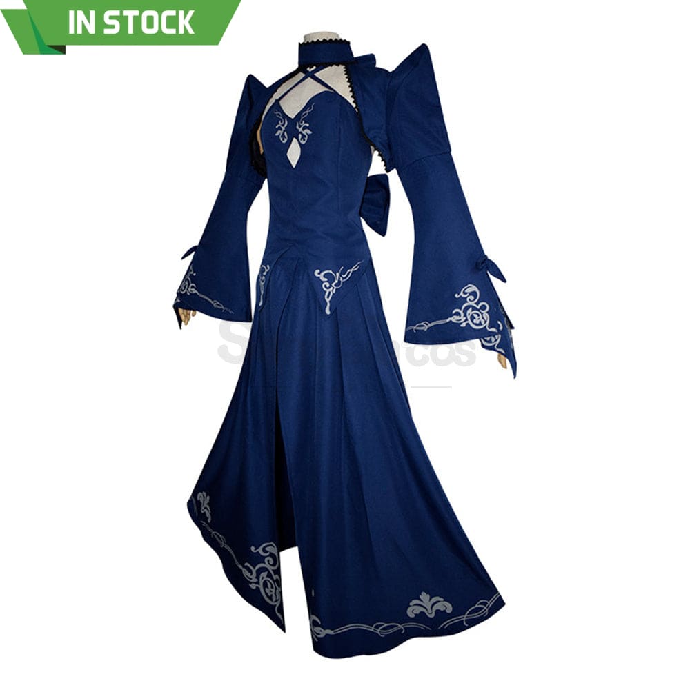 【In Stock】Game Fate/Stay Night Cosplay Artoria Pendragon (Saber) Costume Plus Size Costumes