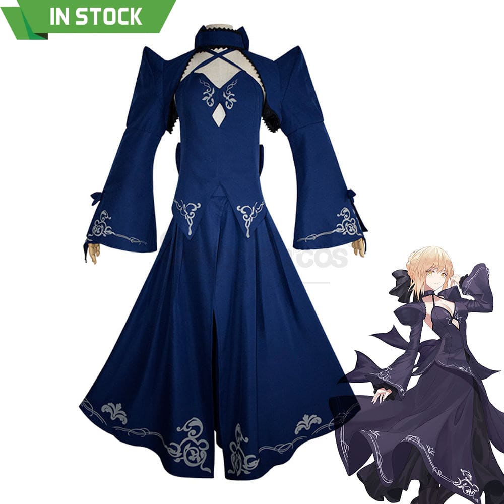 【In Stock】Game Fate/Stay Night Cosplay Artoria Pendragon (Saber) Costume Plus Size Costumes