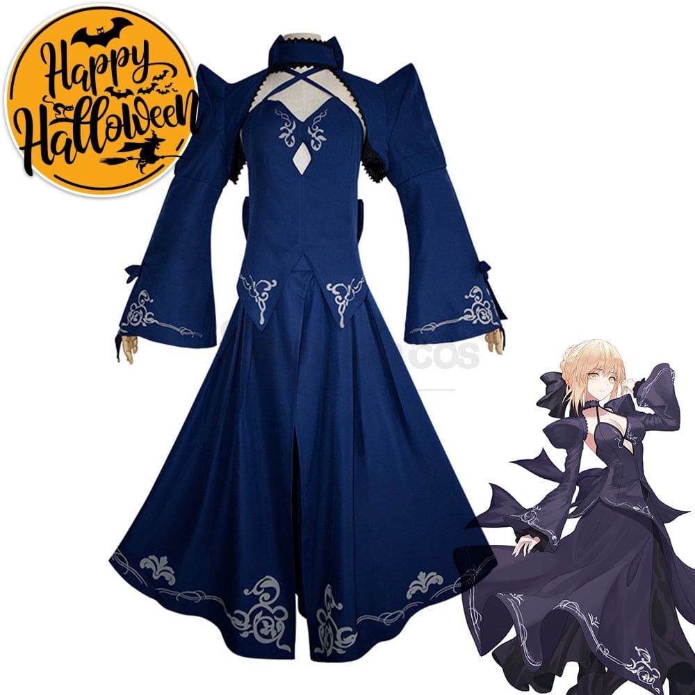 【In Stock】Game Fate/Stay Night Cosplay Artoria Pendragon (Saber) Costume Plus Size Costumes