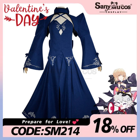 【In Stock】Game Fate/Stay Night Cosplay Artoria Pendragon (Saber) Costume Plus Size Costumes