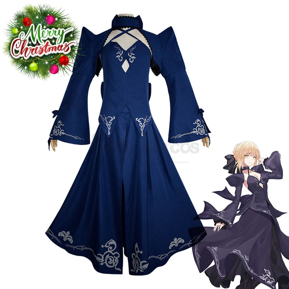 【In Stock】Game Fate/Stay Night Cosplay Artoria Pendragon (Saber) Costume Plus Size Costumes