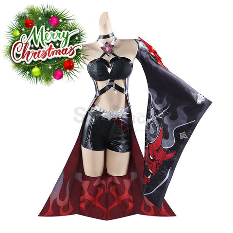 Game Honkai: Star Rail Cosplay Acheron Red Costume Plus Size Costumes