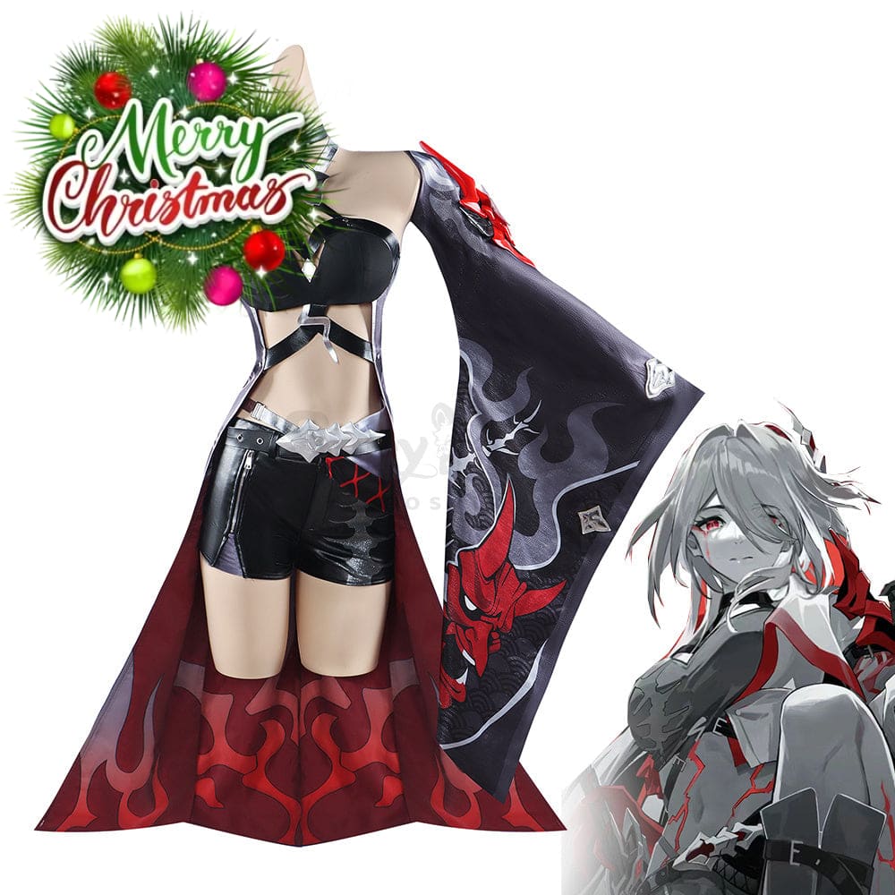 Game Honkai: Star Rail Cosplay Acheron Red Costume Plus Size Costumes