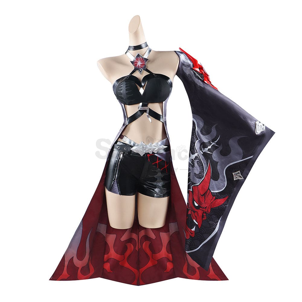 Game Honkai: Star Rail Cosplay Acheron Red Costume Plus Size Costumes